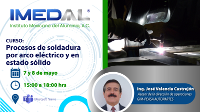 Curso: Procesos de soldadura por arco eléctrico y en estado sólido 